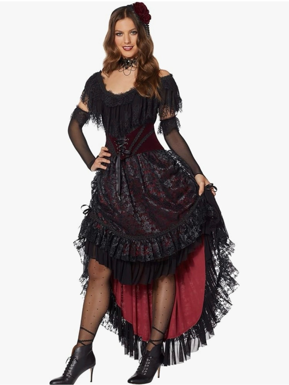 🆕 Spirit Halloween Adult “Victorian Vampire” Costume – The Signature Collection